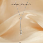 Gorgeous Copper Y-Shape Necklace - Perfect for Women & Girls' Parties!