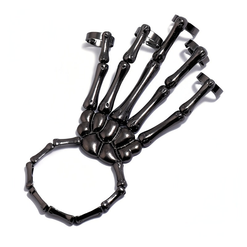Skeleton Ghost Claw Bracelet: Add a Touch of Halloween Charm to Your Nightclub Look!