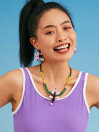 LB Hand-Crocheted Light Luxury 'Dog' Necklace LOJL46