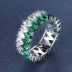Sparkle with Love: 3A Zircon Double-Row Water Drop Ring - Perfect for Weddings & Valentine's Day!