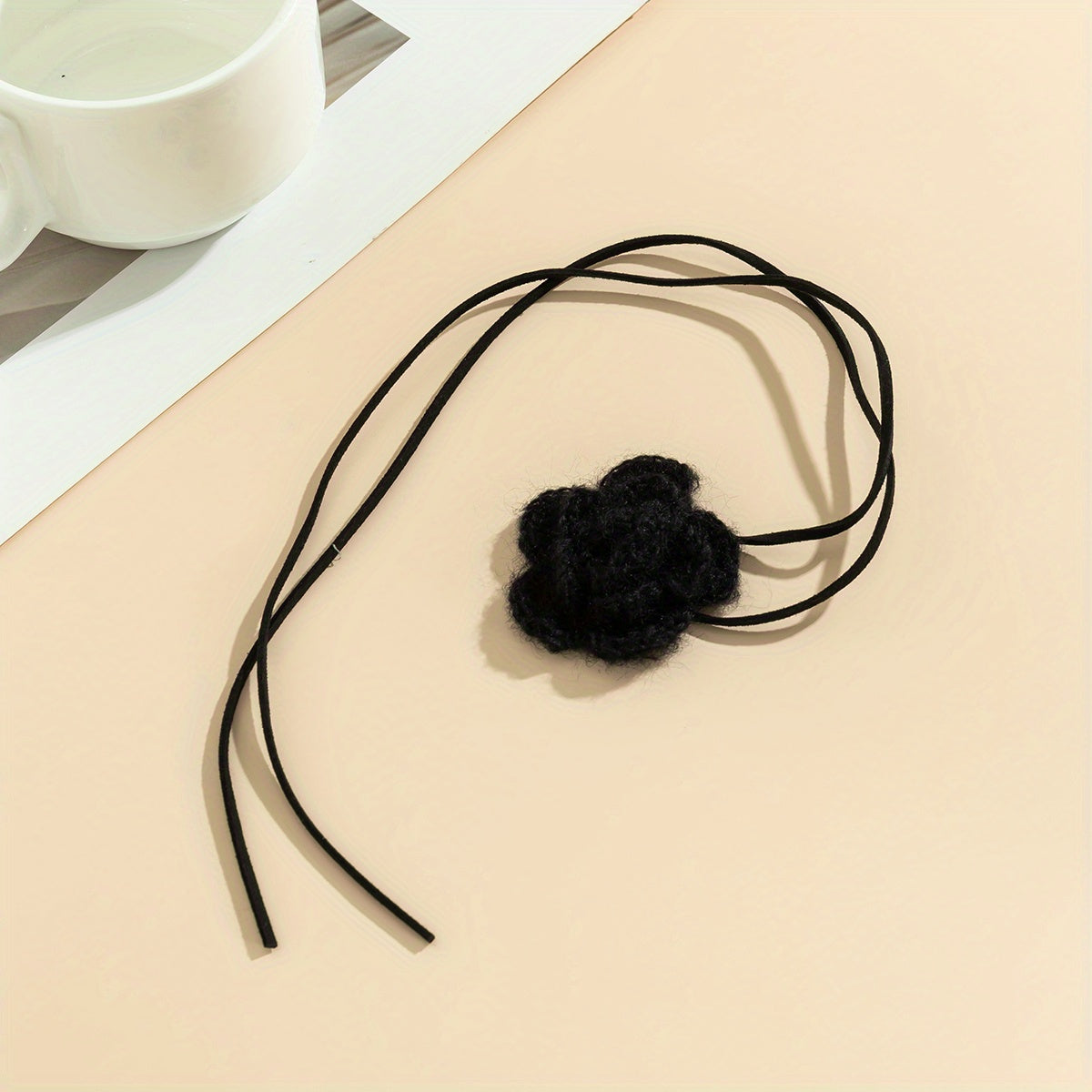 Vintage French Flower Velvet Belt Chocker - Adjustable Size, Perfect for Holiday Parties!