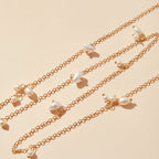 Faux Pearl Decor Waist Chain