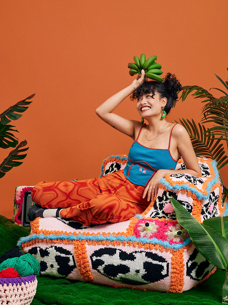 LB Green Ear Clip Cute Sweet Earrings LOJL30