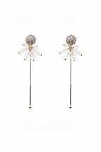 FN 925 Silver Needle Long Tassel Earrings LOJS1