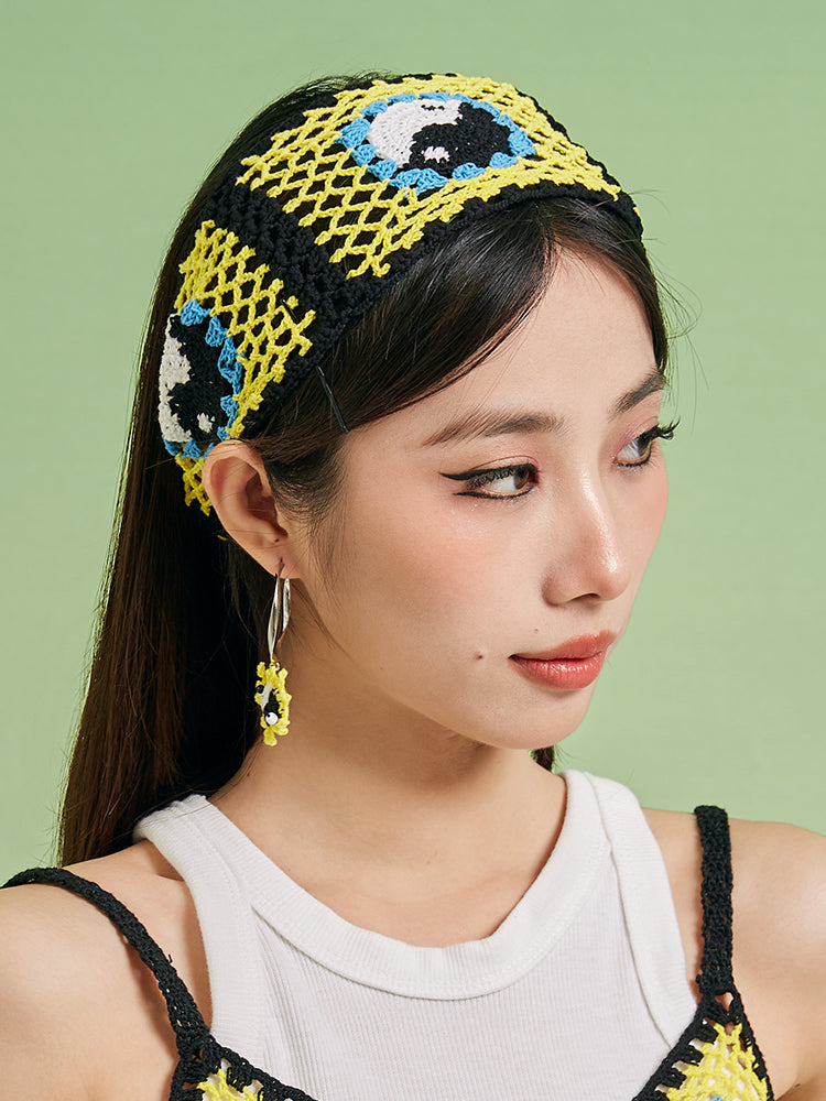 LB Hand Hook Knitting “Tai Chiâ€?Color Hair Band LOJL81