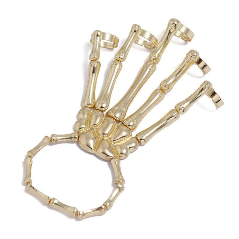 Skeleton Ghost Claw Bracelet: Add a Touch of Halloween Charm to Your Nightclub Look!