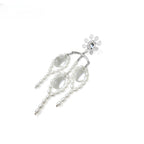 FN Single Pack Artificial Pearl Artificial Crystal Water Drop Earrings LOJS106