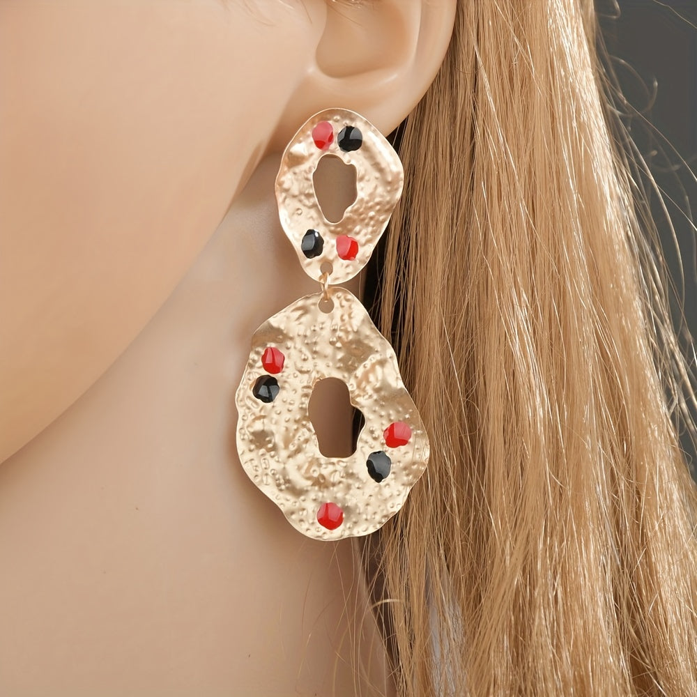 Irregular Geometric Dangle Earrings For Women Girls