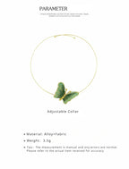 FN Temperament Clavicle Chain Butterfly Necklace LOJS33