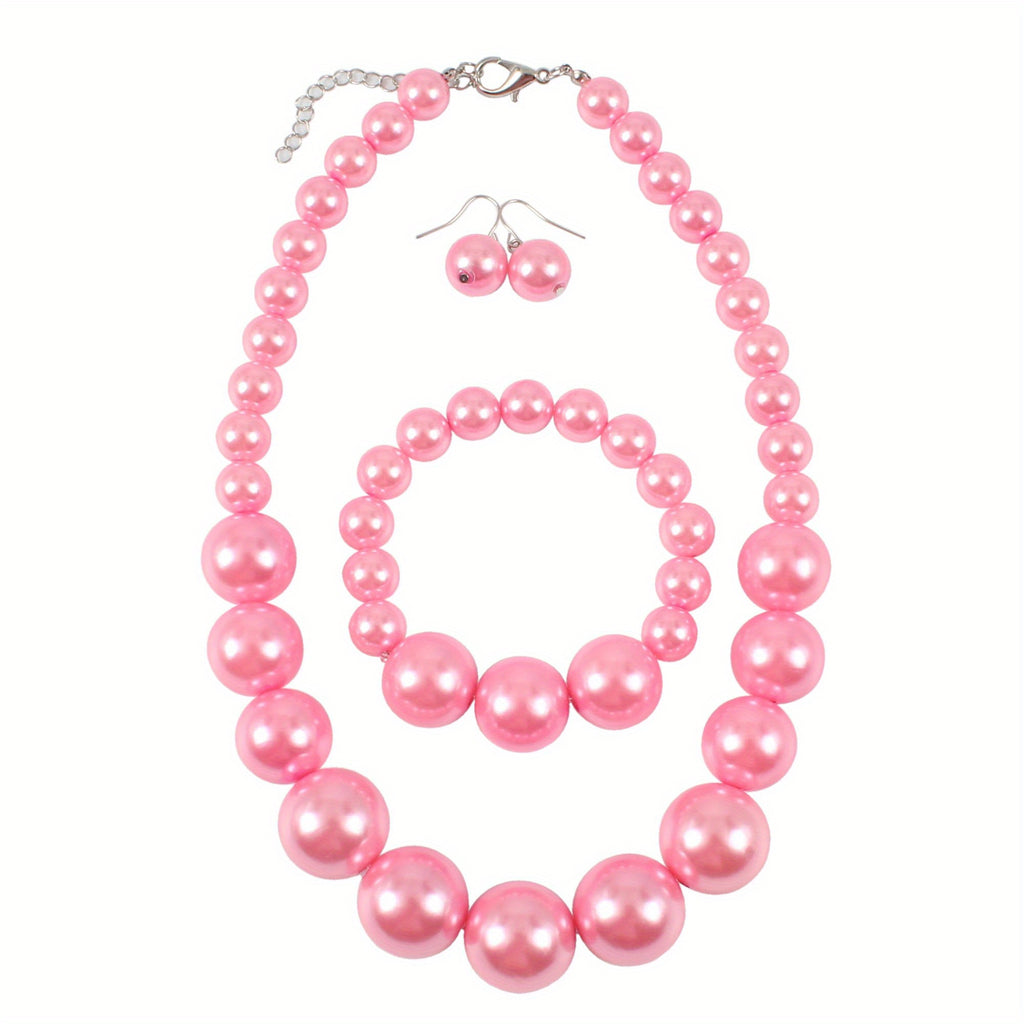 Elegant Faux Pearl Jewelry Set for Women - Perfect Gift for Any Occasion