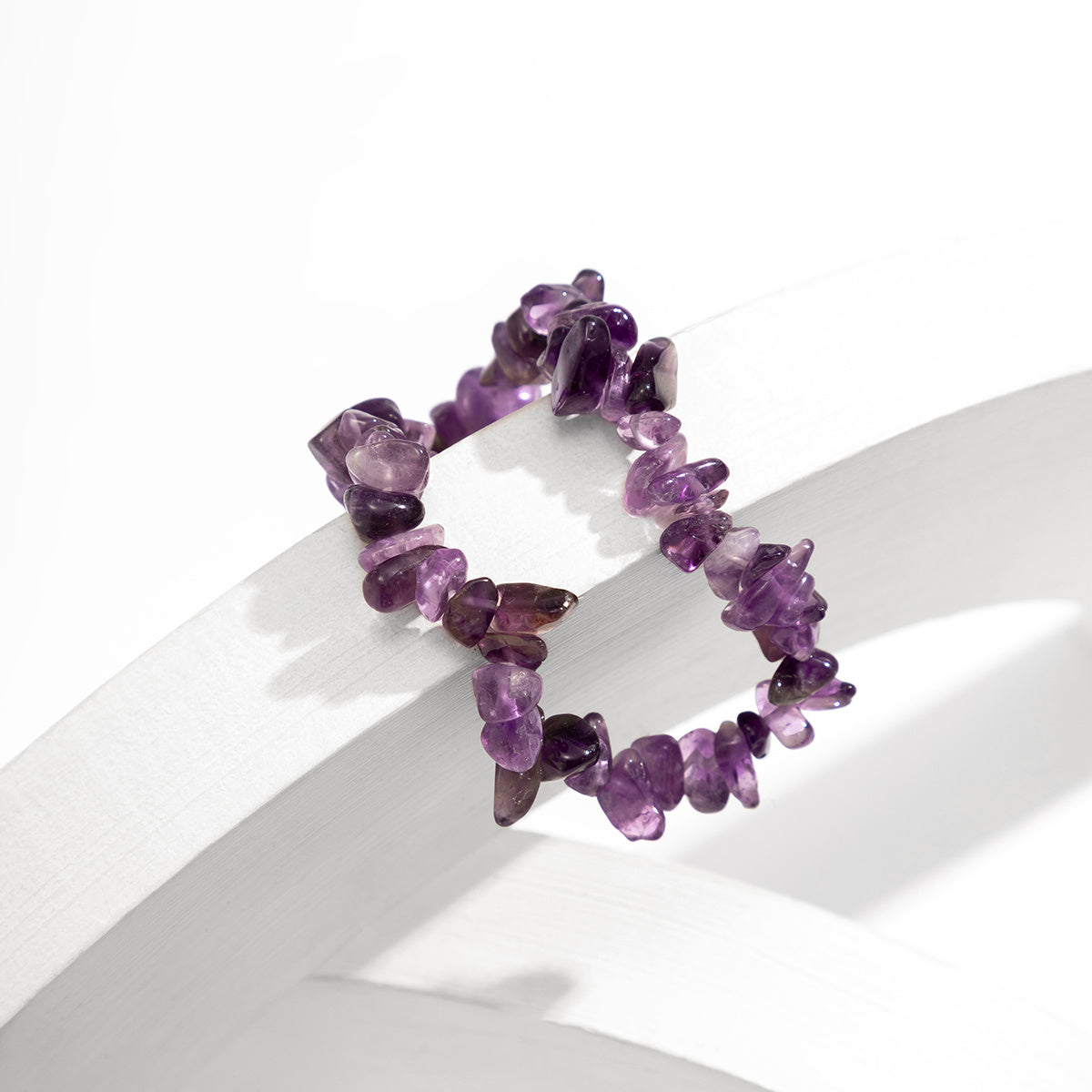 Stone Beaded Bracelet - Stretchable and Chunky Jewelry