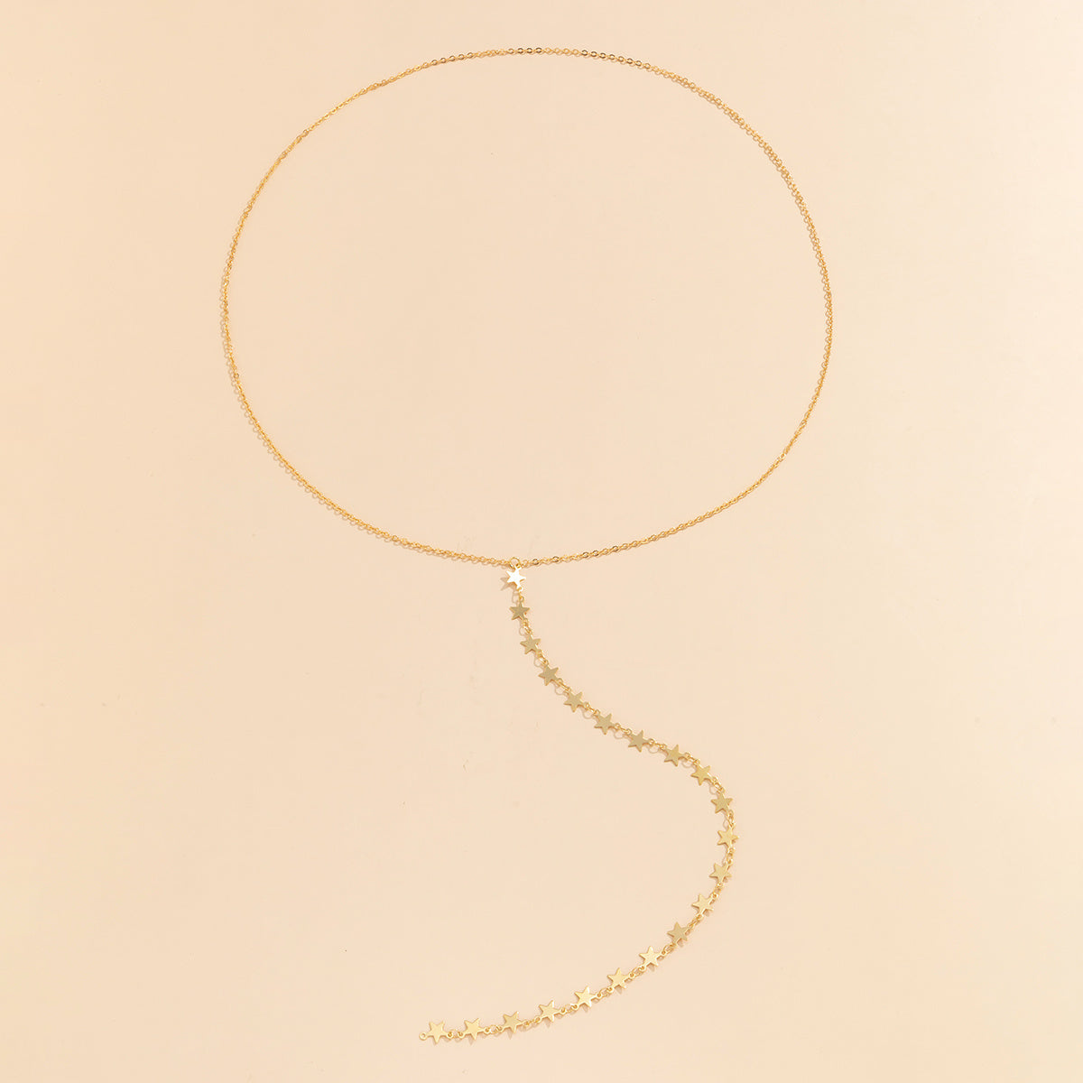 Star Tassel Charm Necklace