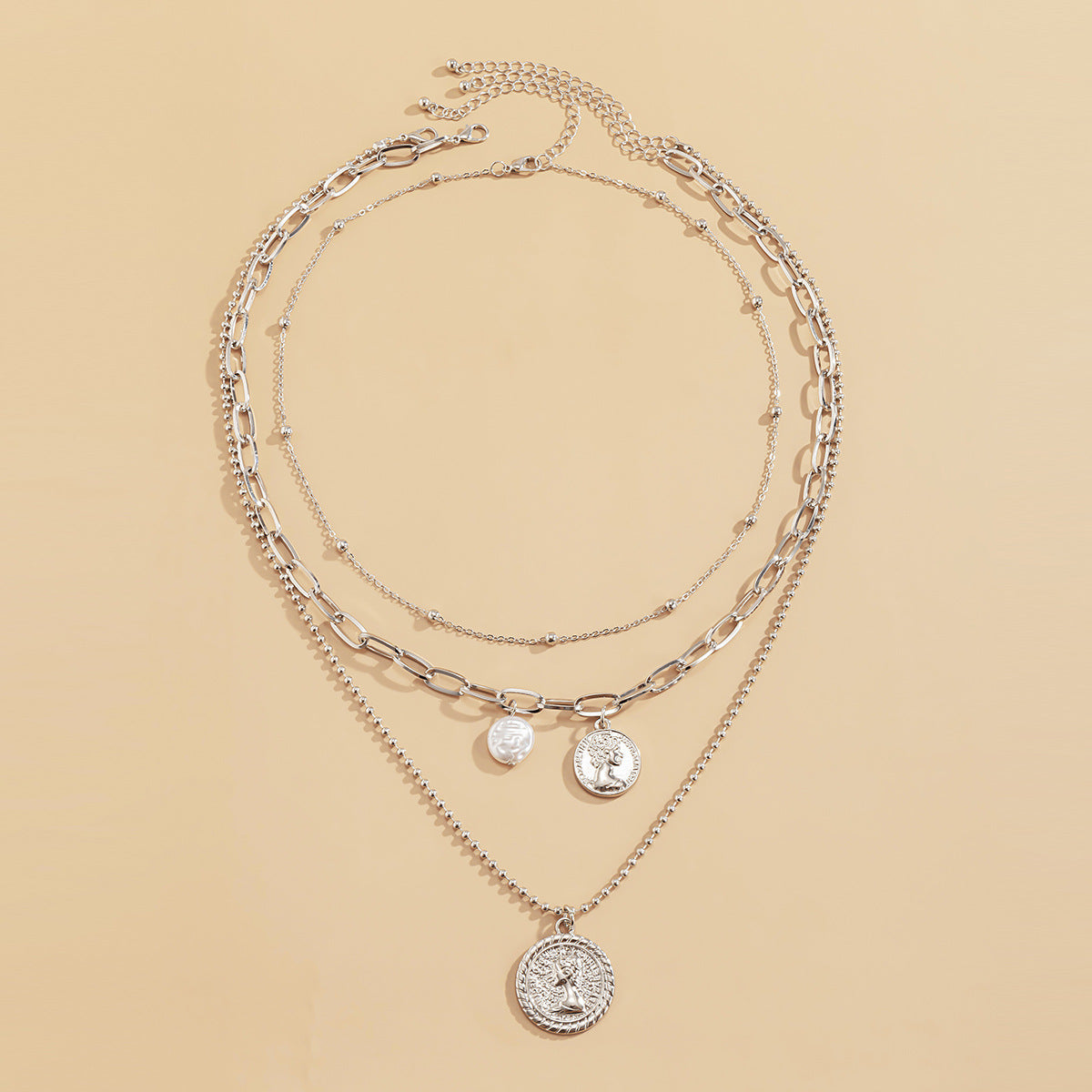 Gorgeous Vintage Baroque Pearl Metal Pendant Set - Perfect Gift for the Special Woman in Your Life!
