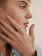 FN Simple Artificial Pearl Ring LOJS19