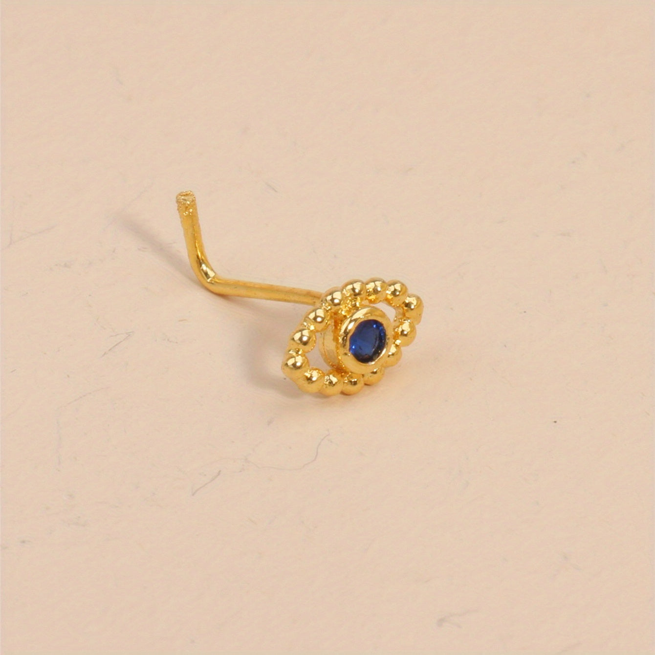 Devil Eye L Shaped Nose Ring Studs For Women Men Body Piercing Jewelry