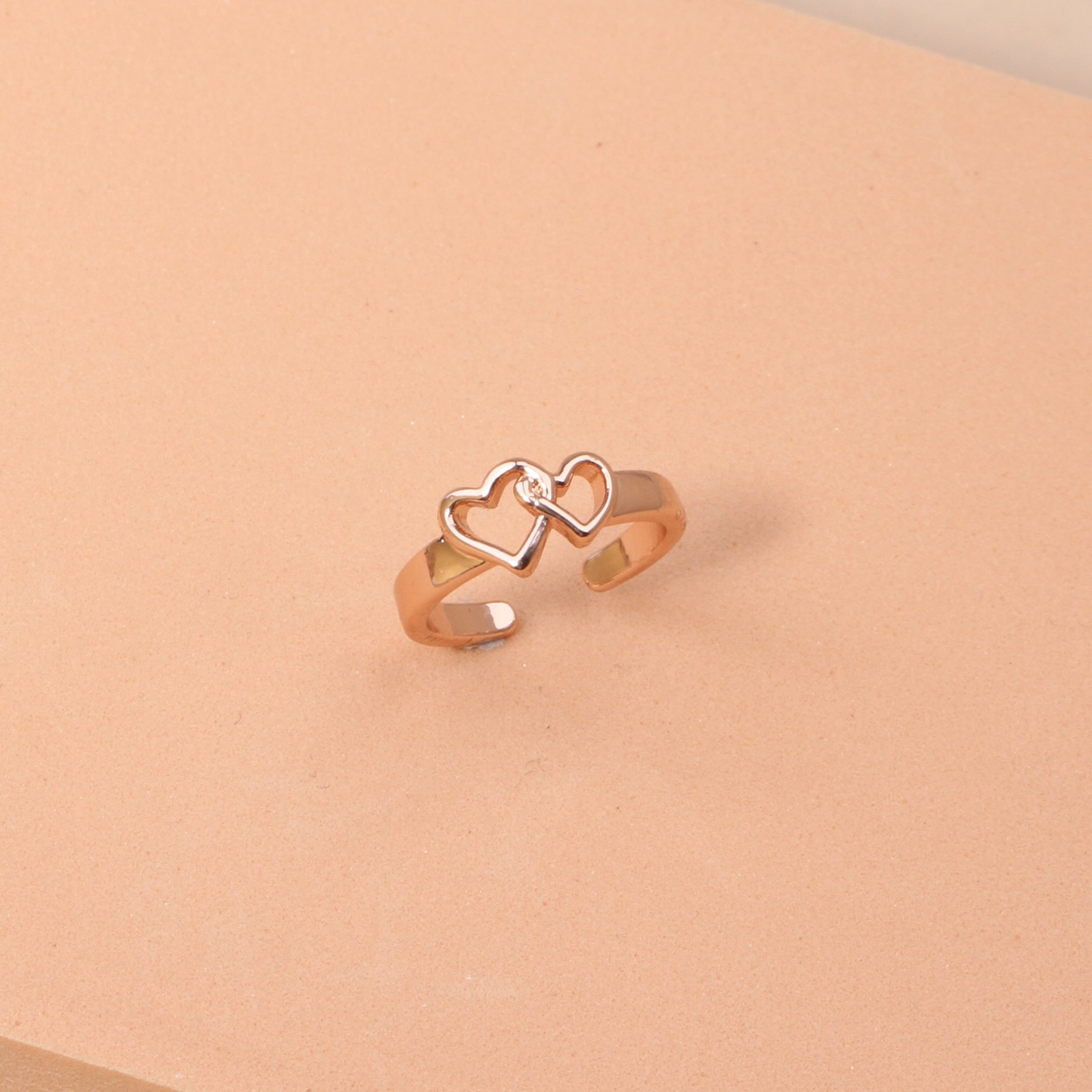 Love Letter / Love Heart Open Toe Ring For Women Adjustable Band Rings Beach Foot Jewelry For Summer Sandals 1 Pc