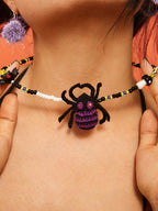 LB Hand-Crocheted 'Spider' Pearl Necklace LOJL44