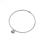 FN Simple Round Ball Collar Chain Metal Necklace LOJS75