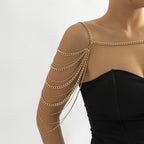 Be Bold and Sexy in this Exaggerated Fringed Multi-Layer Shoulder Chain Body Chain!