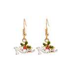 Christmas Cute Earrings Candy Santa Claus Christmas Tree Elk Earrings LJC17