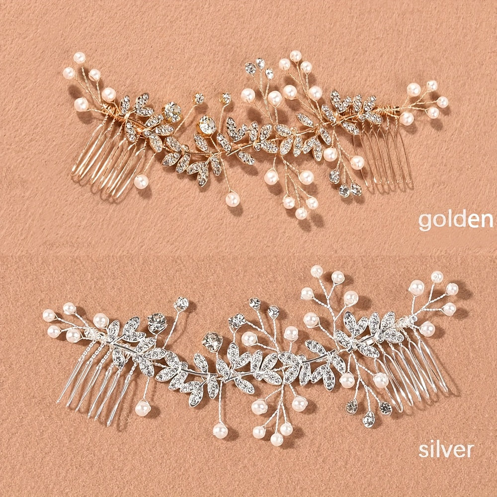 Leaf Flower Hair Comb Headband Tiara Headband Hair Accessories For Women Wedding Accessories Bride Hair Jewelry