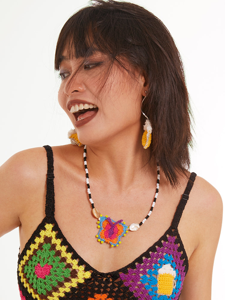 LB Butterfly Necklace Beaded Sweet Clavicle Chain LOJL52 CUSTOMIZE