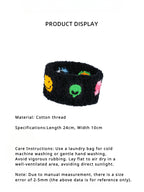 LB Bow Elastic Knitting Smiling Face Hair Band LOJL61