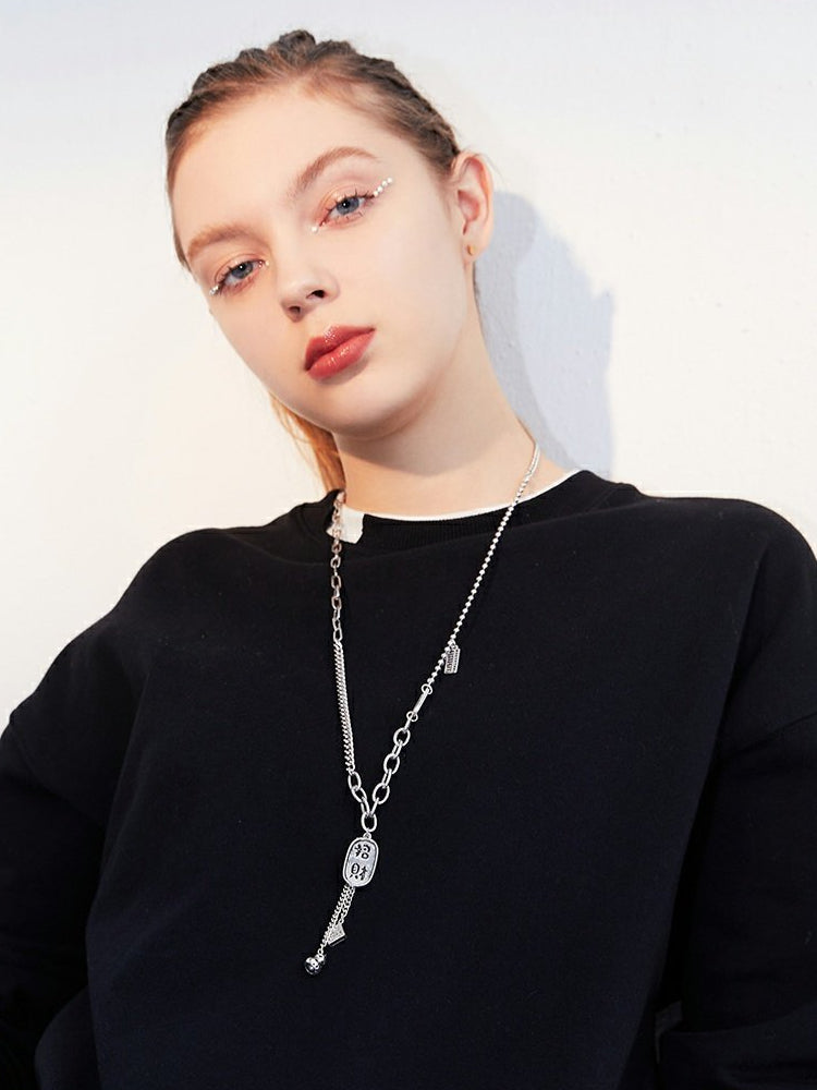 FN "Zhaocai" Pendant Sweater Chain Necklace LOJS85