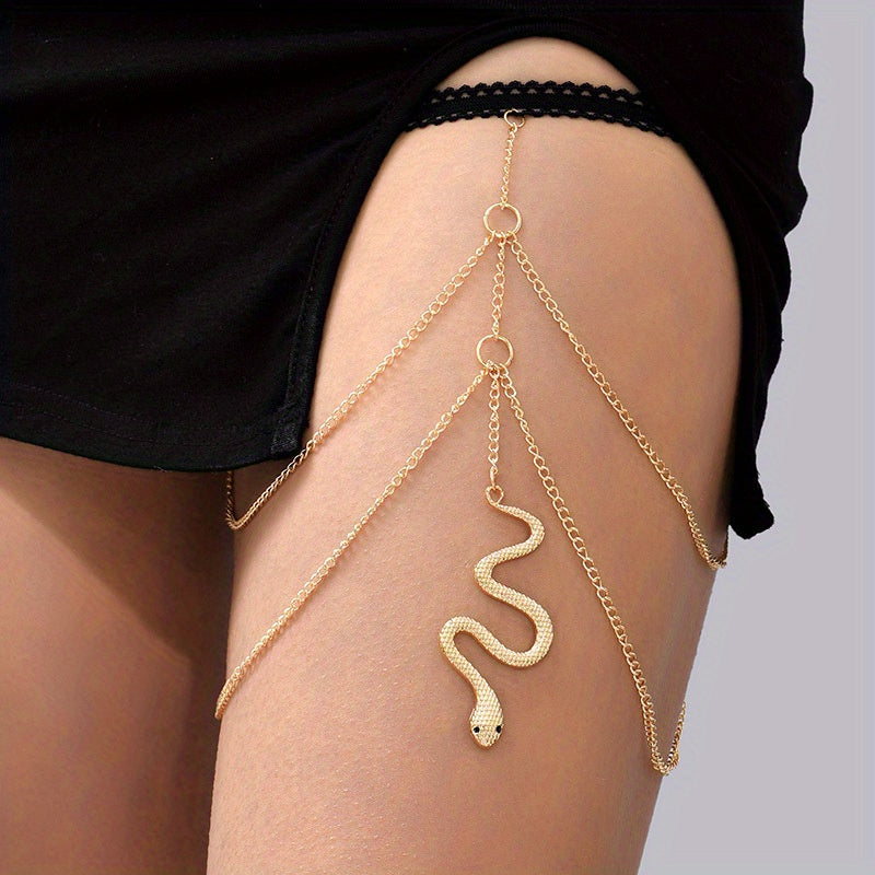 Creative Elastic Multi-layer Chain Butterfly Leg Chain