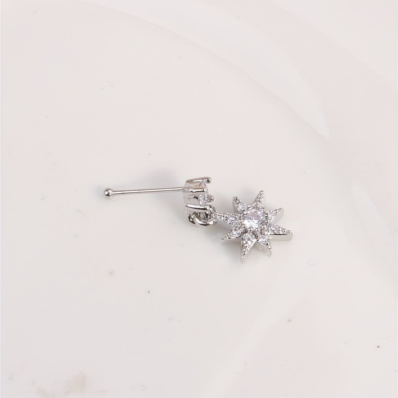 Star Dangle Nose Studs Rings Piercing Pin Body Jewelry Bone Studs For Women