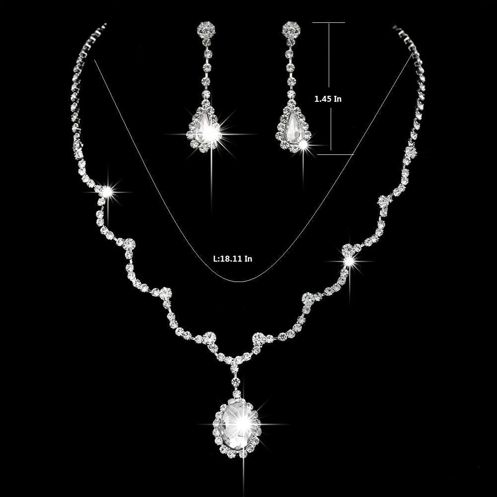 Sparkling Zircon Jewelry Set for Women - Perfect for Weddings and Banquets