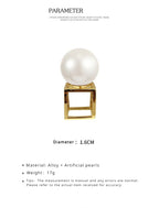 FN Simple Artificial Pearl Couple Ring LOJS17