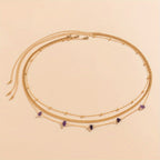 3-Piece Irregular Copper Chip Stone Waist Chain - Perfect for Summer Beach Body Jewelry!