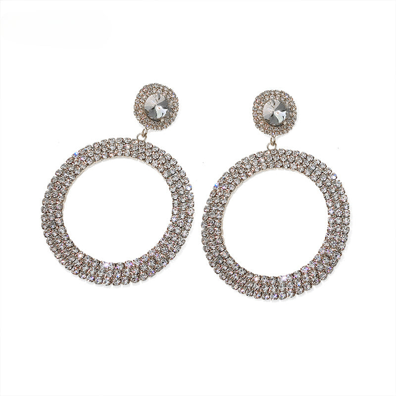 FN Round Large Circle Hoop Earrings LOJS112