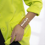 Exaggerated Fashion Flower Cutout Open Bracelet 2023 New In Trendy Accessories