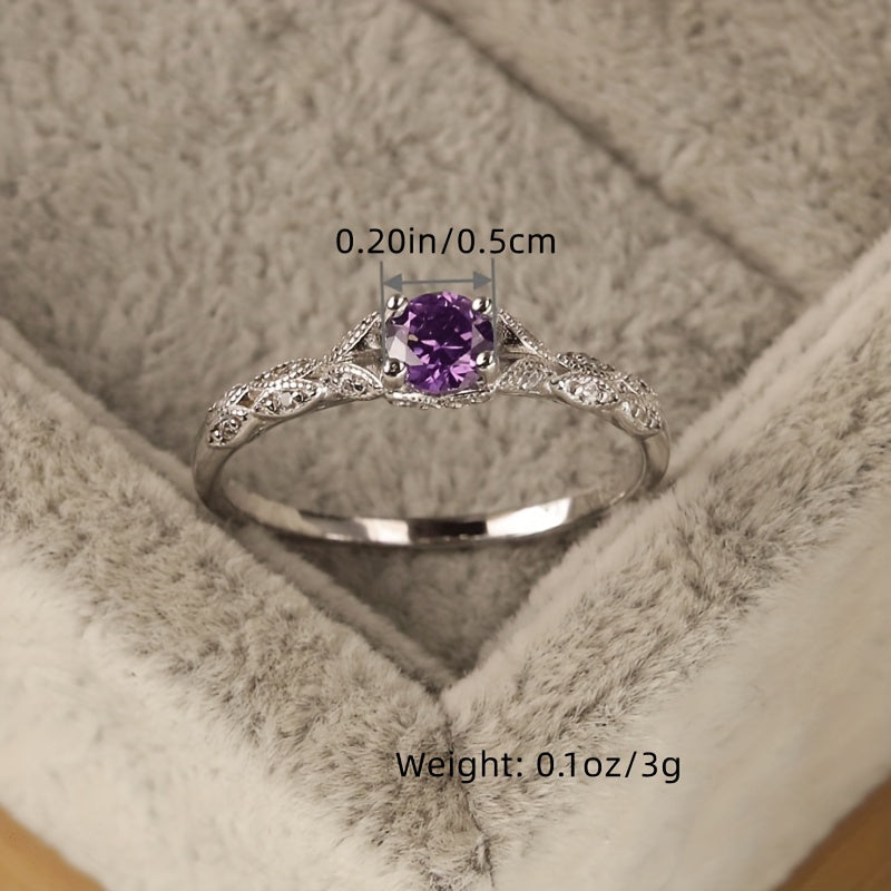 Dainty Butterfly Shape Finger Ring Inlaid Shiny Zircon Women's Wedding Engagement Ring