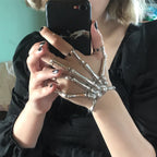 Skeleton Ghost Claw Bracelet: Add a Touch of Halloween Charm to Your Nightclub Look!