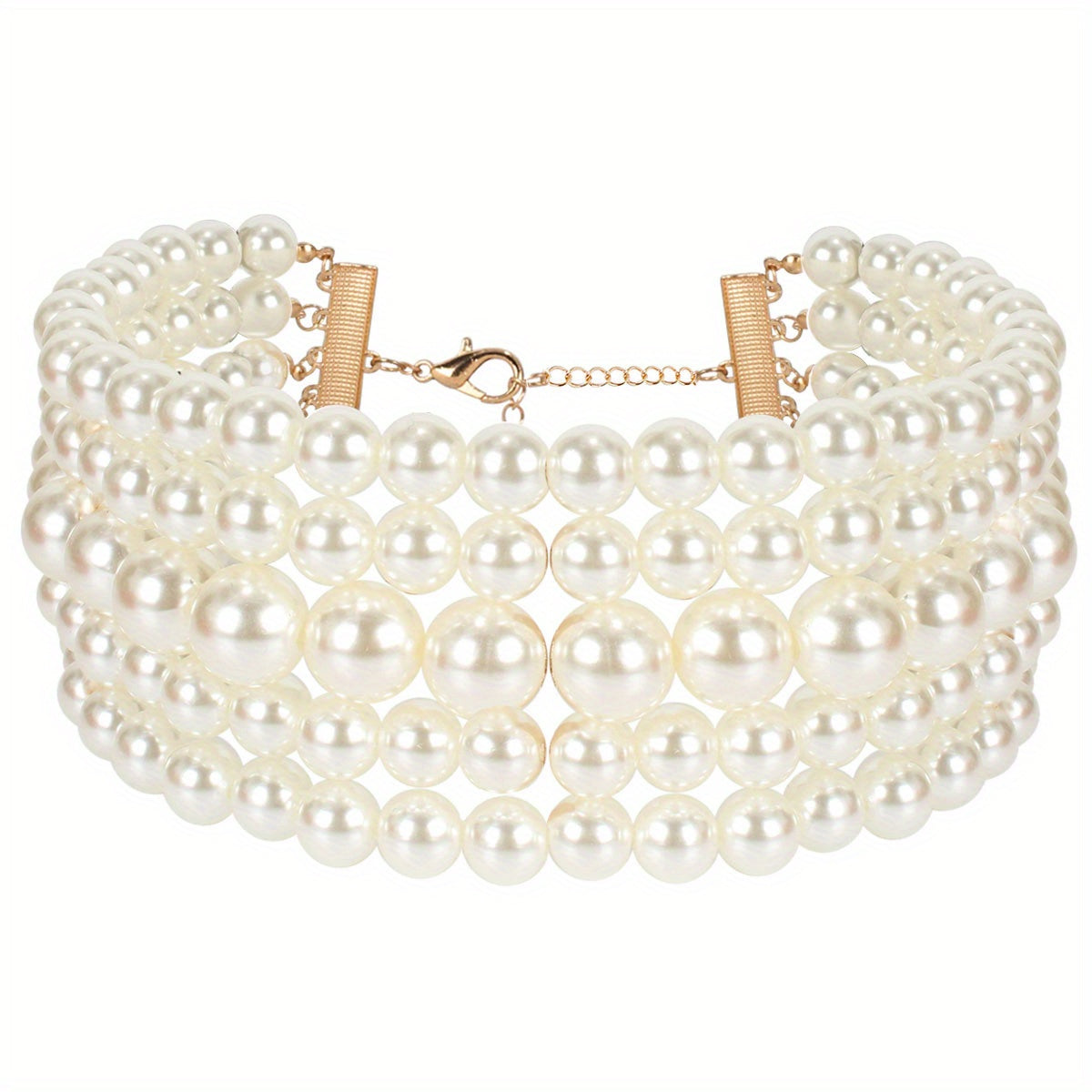 Multilayer Faux Pearl Necklace for Women - Elegant Sweater Chain Jewelry