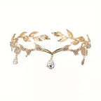 Wedding Hair Tiara Crystal Bridal Tiara Crown Silver Color Diadem Veil Tiaras Wedding Hair Accessories Headpieces Head Jewelry Hair Accessories For Women Girls