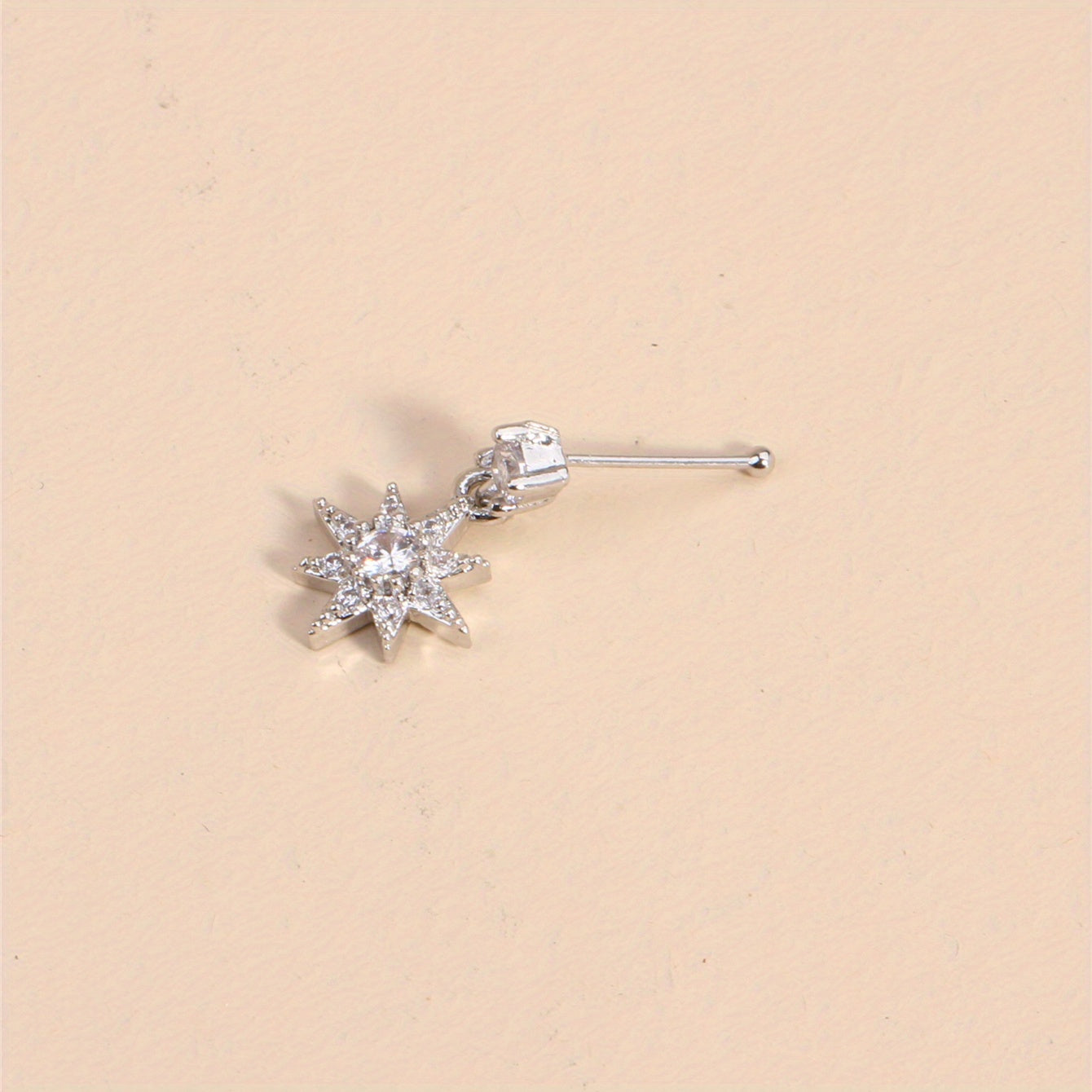 Star Dangle Nose Studs Rings Piercing Pin Body Jewelry Bone Studs For Women