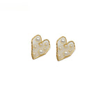 FN 925 Silver Needle Transparent Love Earrings LOJS121