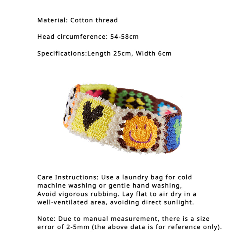 LB Hand Hook “Smiling Faceâ€?Knitted Cute Headband LOJL63