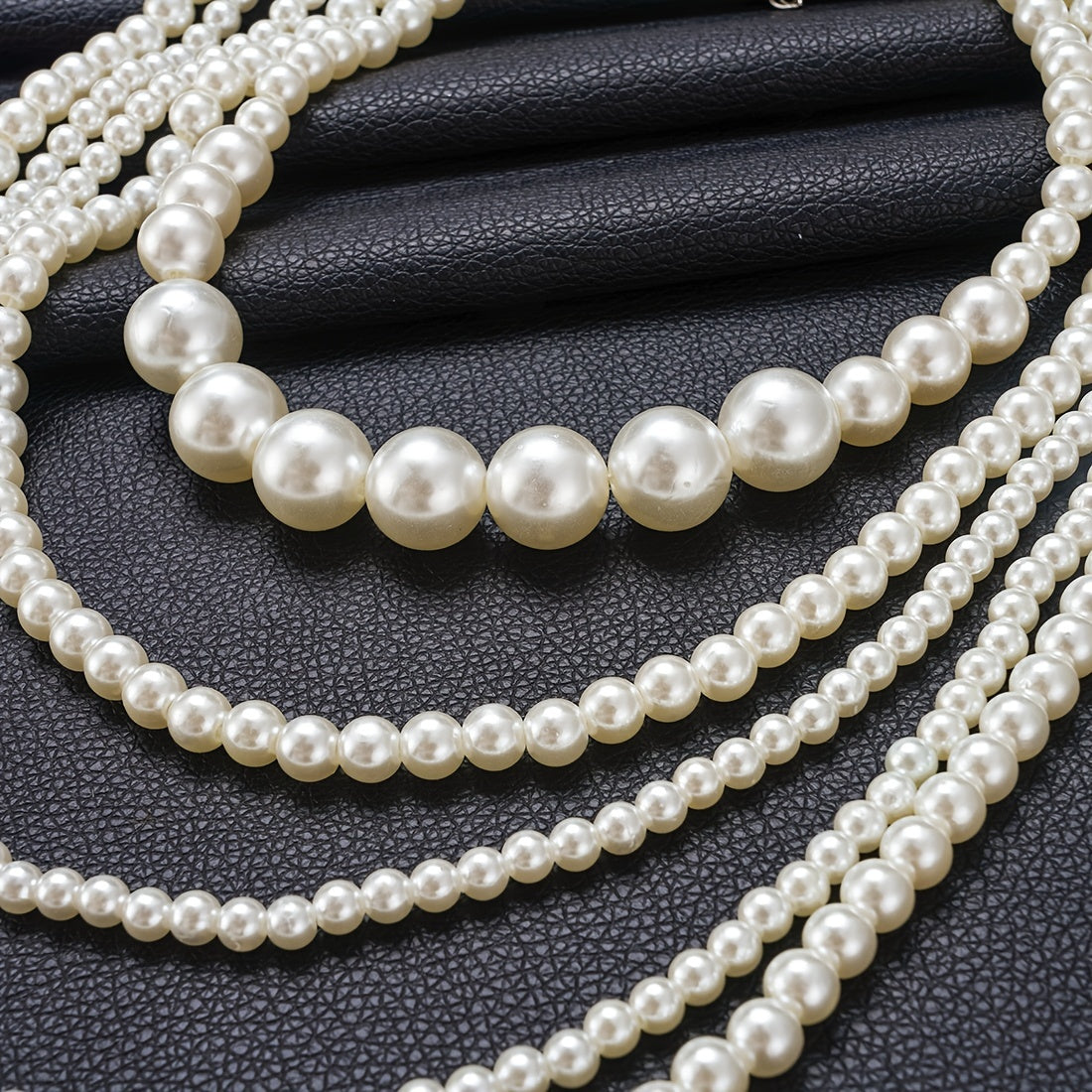 1pcs Multi-Layer Elegant Imitation Pearl Necklace for Women - Perfect for Cheongsam and Chinese New Year Outfits