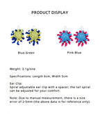 LB Hand Crochet Colorful "Inkjet" Earrings LOJL105