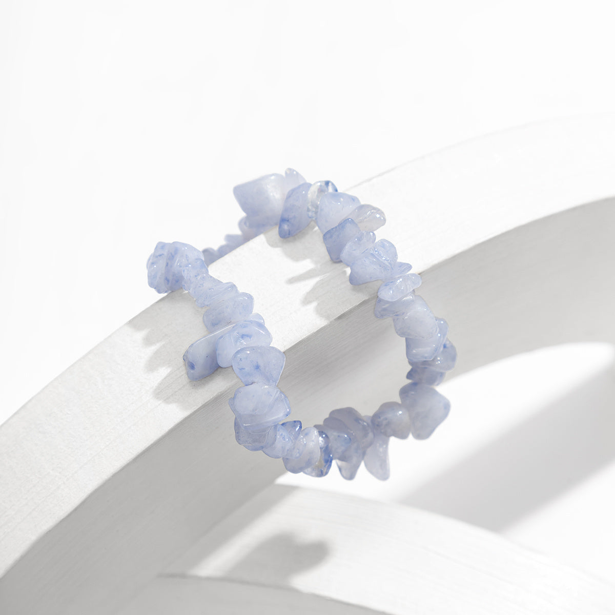 Stone Beaded Bracelet - Stretchable and Chunky Jewelry