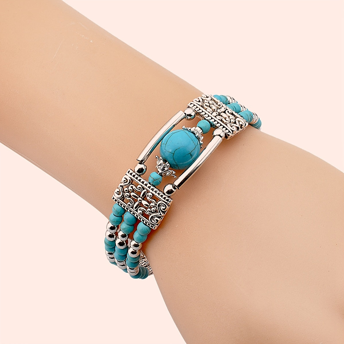 Add a touch of vintage boho charm with our Turquoise Bracelet for Women