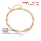 Gorgeous 2pcs Faux Pearl Decor Necklace - Add Some Sparkle to Your Look!