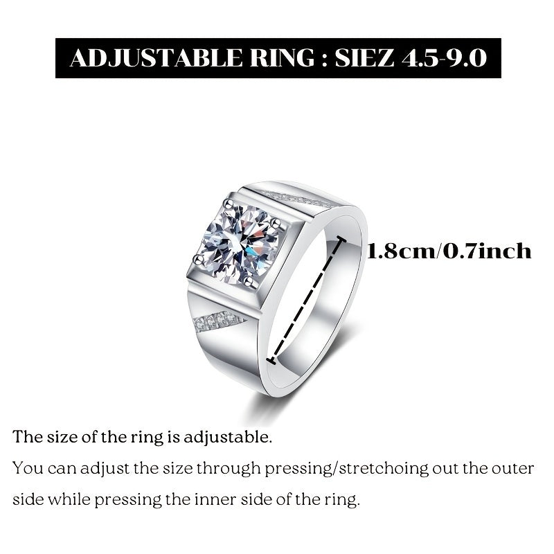 1 CARAT D Color Moissanite Jewelry For Wedding  Engagement Anniversary