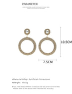 FN Round Large Circle Hoop Earrings LOJS112