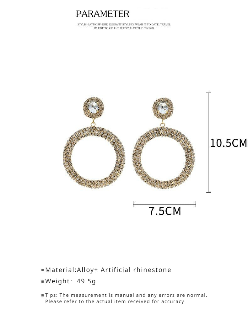FN Round Large Circle Hoop Earrings LOJS112